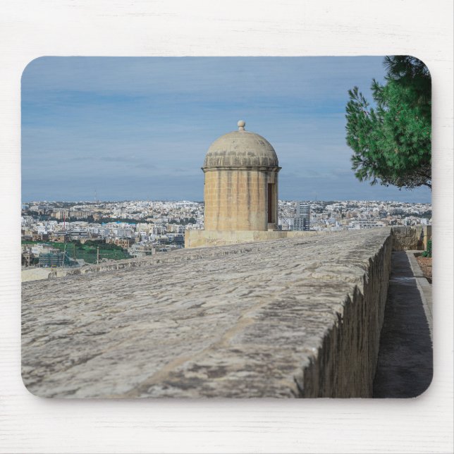 Mousepad Torre de arma nas antigas muralhas da cidade de La (Frente)