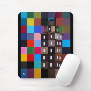Mousepad Torre de Hércules Pintura Abstrata por Alfred Fox