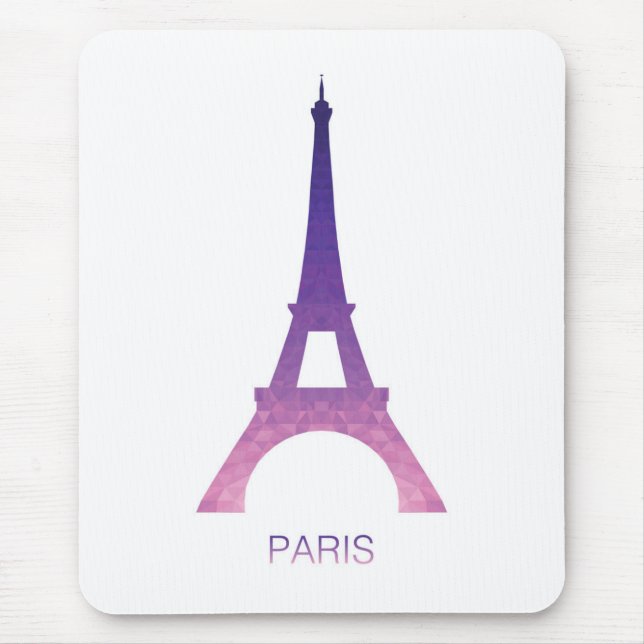 Mousepad Torre Eiffel abstrata (Frente)