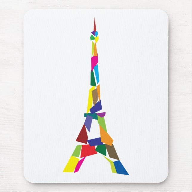 Mousepad Torre Eiffel abstrata, France, Paris (Frente)