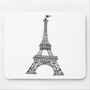 Mousepad Torre Eiffel de Linha Negra