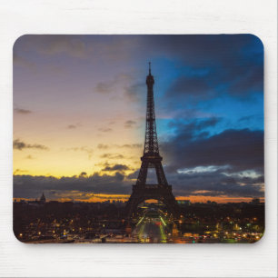 Mousepad Torre Eiffel de Trocadero de noite a dia