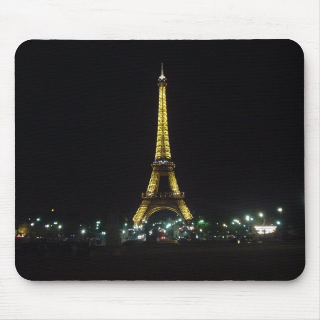 Mousepad Torre Eiffel em a noite (Frente)