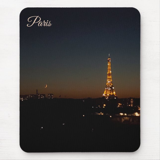 Mousepad Torre Eiffel Paris ao Pôr do Sol (Frente)