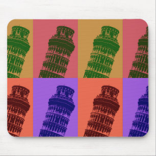 Mousepad Torre inclinada de Pisa Pop Art