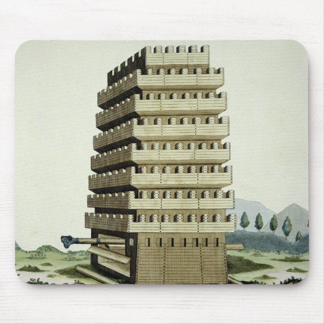 Mousepad Torre móvel com galerias exteriores e um additio (Frente)