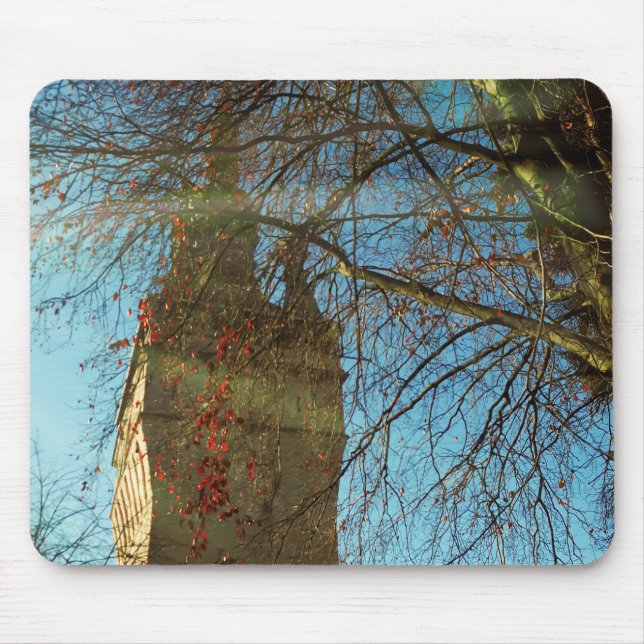 Mousepad Torre Velha E Ramificações Sem Folha (Frente)