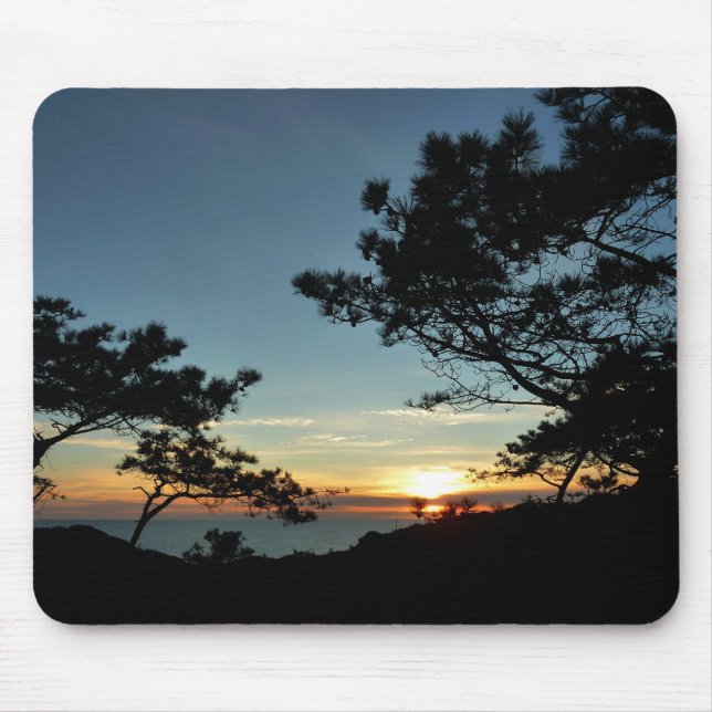 Mousepad Torrey Pine Sunset III Paisagem da Califórnia (Frente)
