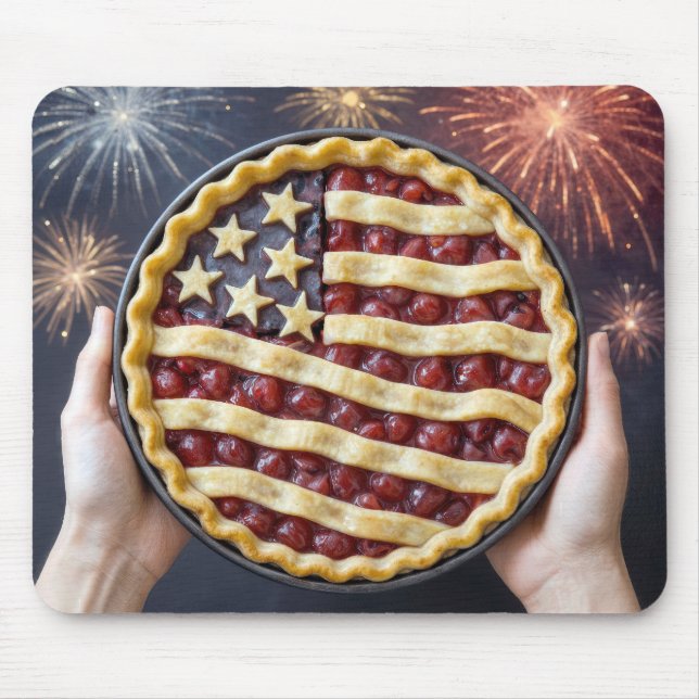 Mousepad Torta Patriótica Americana (Frente)
