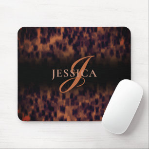 Mousepad Tortoise Shell Impressão Animal Print Monograma No