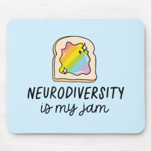 Mousepad Tostada Arco-íris Sou Neurodiversidade