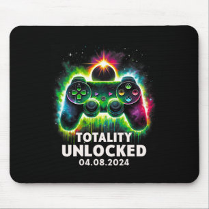 Mousepad Total de Eclipse Solar 2024 Vídeo Jogo Colorido 1