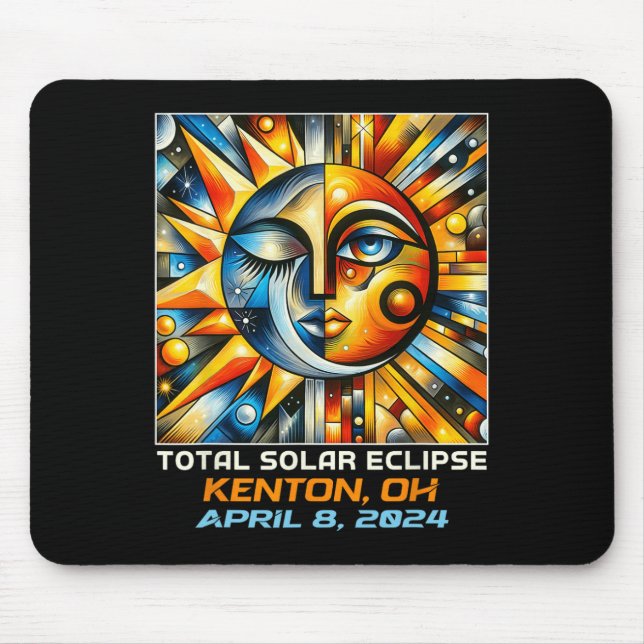 Mousepad Total de Eclipse Solar Kenton Ohio (Frente)