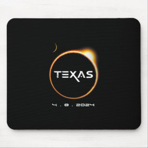 Mousepad Total do Texas 4.08.2024 Eclipse Solar Total 2024