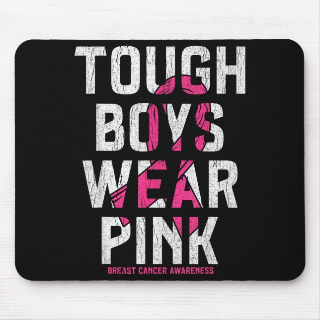 Mousepad Tough Boys Wear Nk Breast Cancer Awareness Shirts  (Frente)