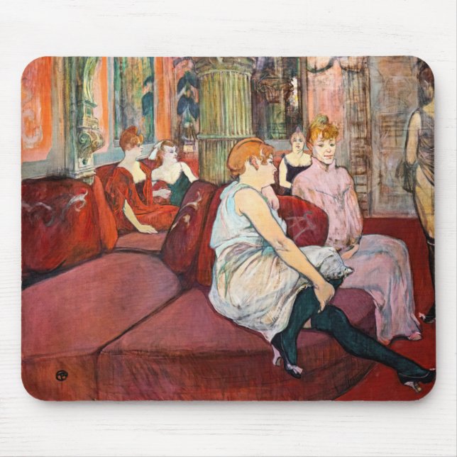 Mousepad Toulouse-Lautrec - No Salão, Rue des Moulins (Frente)