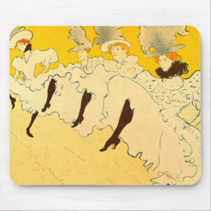 Mousepad Toulouse Lautrec Yellow Dancing Girl Poster