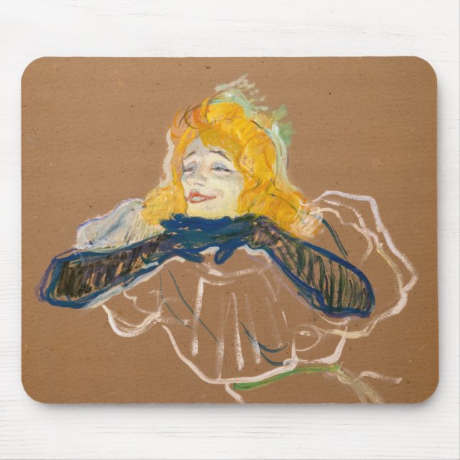 Mousepad Toulouse-Lautrec - Yvette Guilbert Singing (Frente)