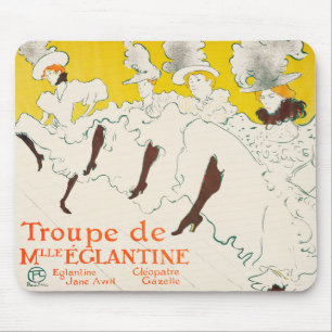 Mousepad Toupe de Mademoiselle Eglantine, Toulouse Lautrec