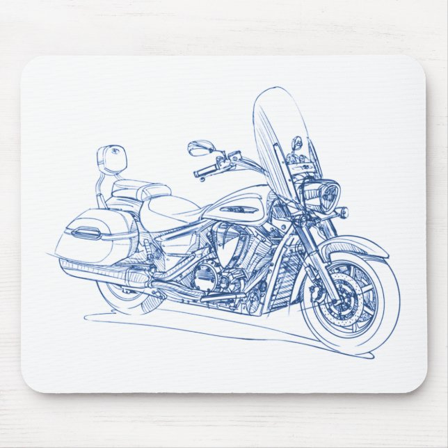 Mousepad Tourer 1300 de VStar da estrela 2010 (Frente)