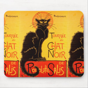 Mousepad Tournée du Chat Noir - Poster vintage