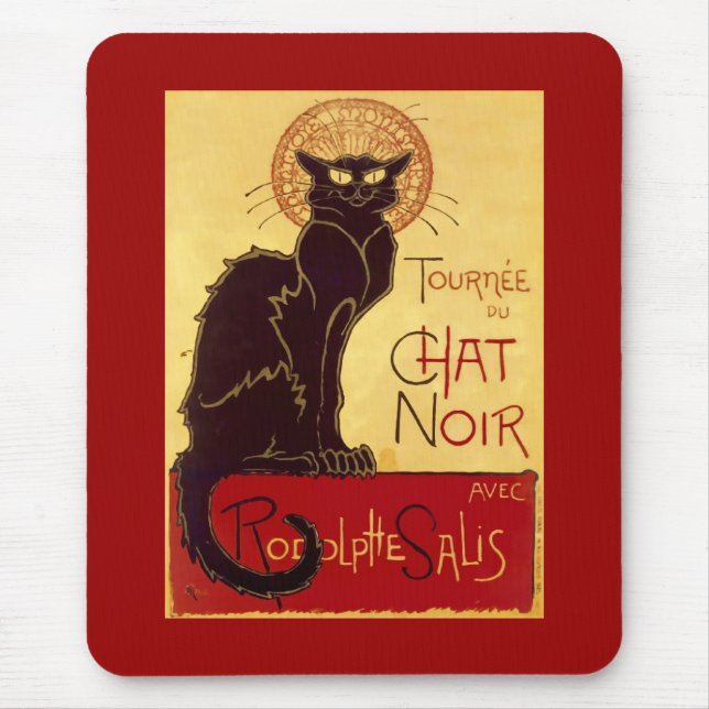 Mousepad Tournée du Chat Noir, Théophile Steinlen (Frente)