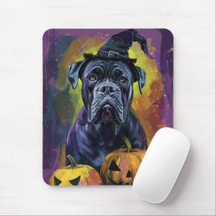 Mousepad Touro Bullmastiff Assustador Dia das Bruxas Feitic
