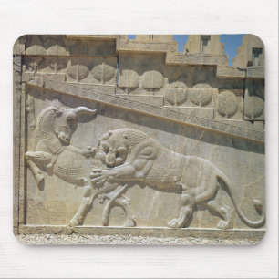 Mousepad Touro de combate do leão, escadaria do leste do