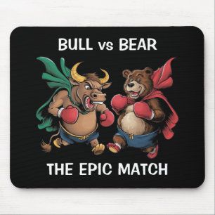 Mousepad Touro e Urso Personalizados
