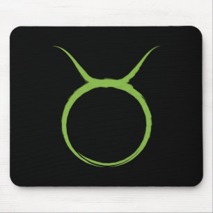 Mousepad Touro Touro Verde Astrologia Zodíaco Abril Maio Si