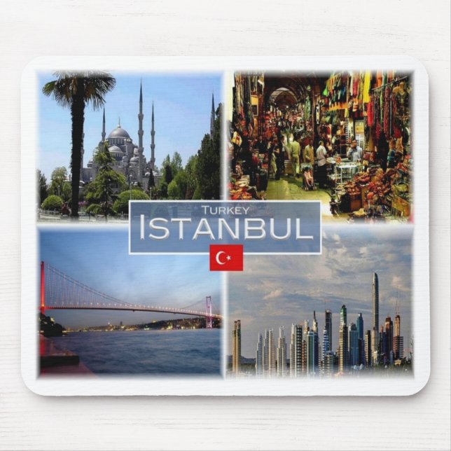 Mousepad TR Turquia - Istambul - Mesquita Sultan Ahmed - (Frente)