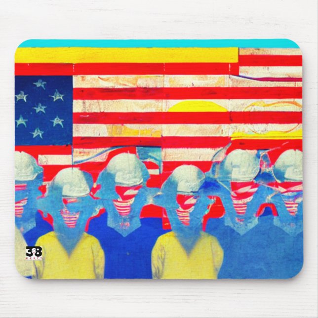 Mousepad Trabalhador Americano (Frente)