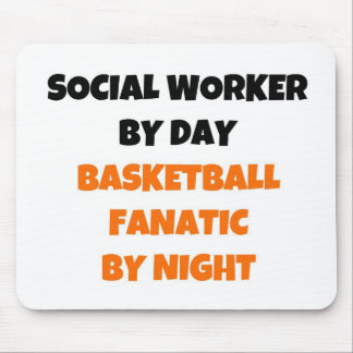Mousepad Trabalhador Social Fanático por Basquete do Dia pe