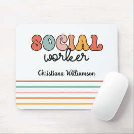Mousepad Trabalhador Social Retroativo Personalizado