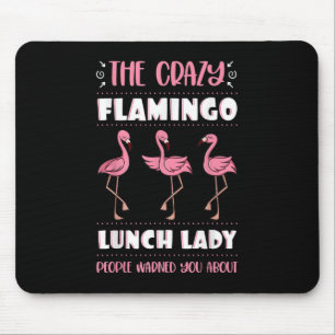 Mousepad Trabalhadora Da Cafeteria Flamingo Rosa Loucura, L