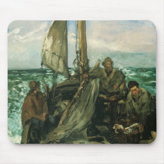 Mousepad Trabalhadores do Mar por Edouard Manet, Arte Antig (Frente)