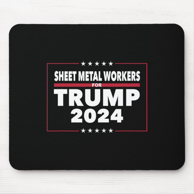 Mousepad Trabalhadores Metalúrgicos para Trump Presidente 2 (Frente)