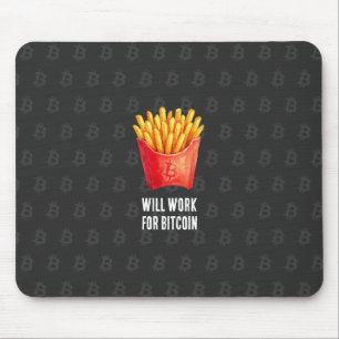 Mousepad Trabalhará por Bitcoin (Preto)