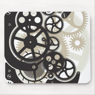 Mousepad Trabalho das rodas da roda denteada