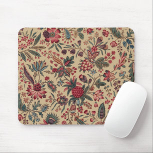 Mousepad Trabalho de Agulha Antigo Floral Vintage para Móve