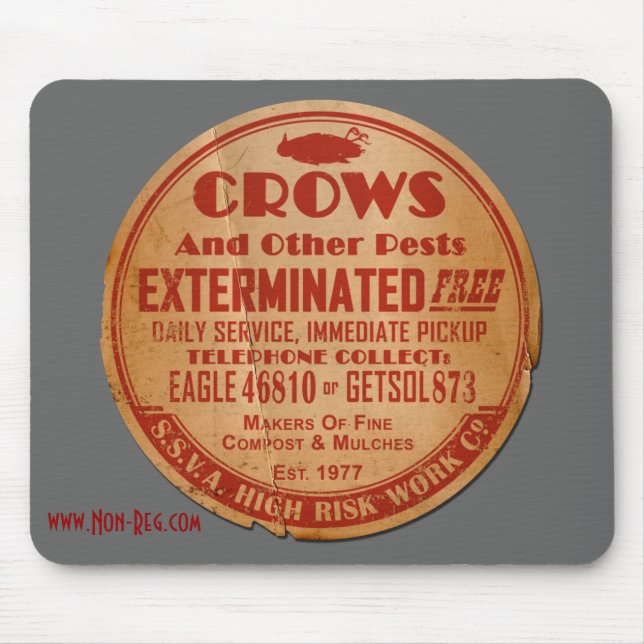 Mousepad Trabalho de alto risco Co de SSVA (Frente)