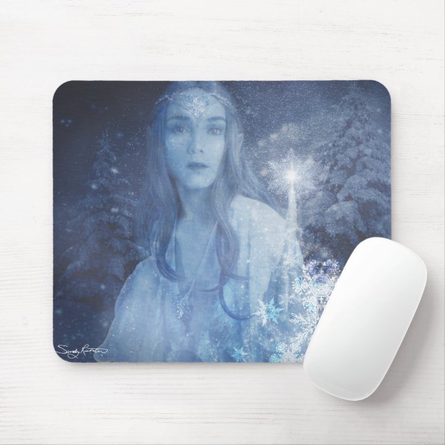 Mousepad Trabalho de arte de Fantasia da Rainha da Neve (Com mouse)