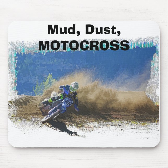Mousepad Trabalho de arte de Motocross Racer (Frente)