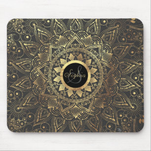 Mousepad Trabalho de arte de ouro elegante