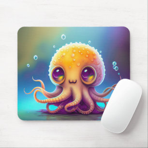 Mousepad Trabalho de arte de polvo amarelo-colorido-cômodo