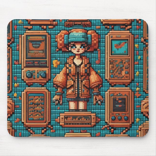 Mousepad trabalho de arte pixel (Frente)