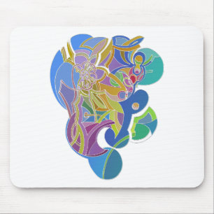 Mousepad Trabalho de arte Whimsical