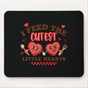 Mousepad Trabalho De Coração Senhora Almoço Escolar Funcion