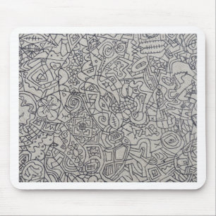 Mousepad Trabalho de Linha de Arte de Grafite