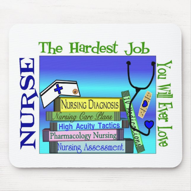 Mousepad "Trabalho o mais duro de nutrição você amará (Frente)
